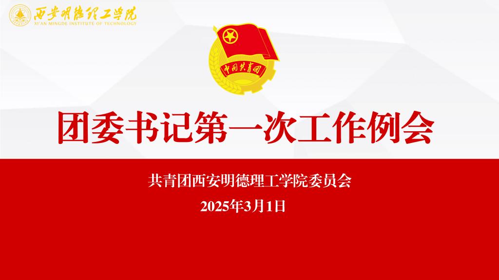 学校团委组织召开2025年春季学期共青团第一次工作会议